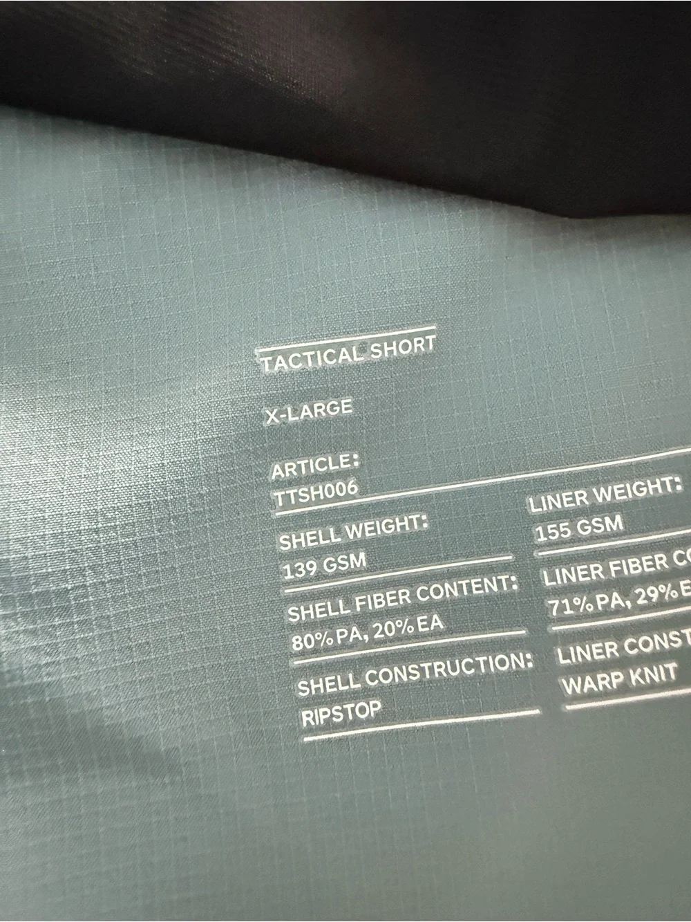 Ten Thousand Tactical Shorts Lined 5” Slate Blue NEW Extra Large XL